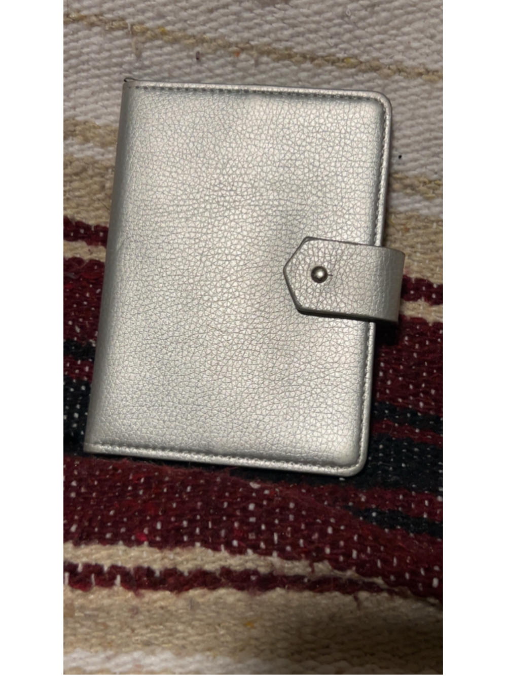 Women's Unbranded passport Wallet, One Size, Silver and Grey